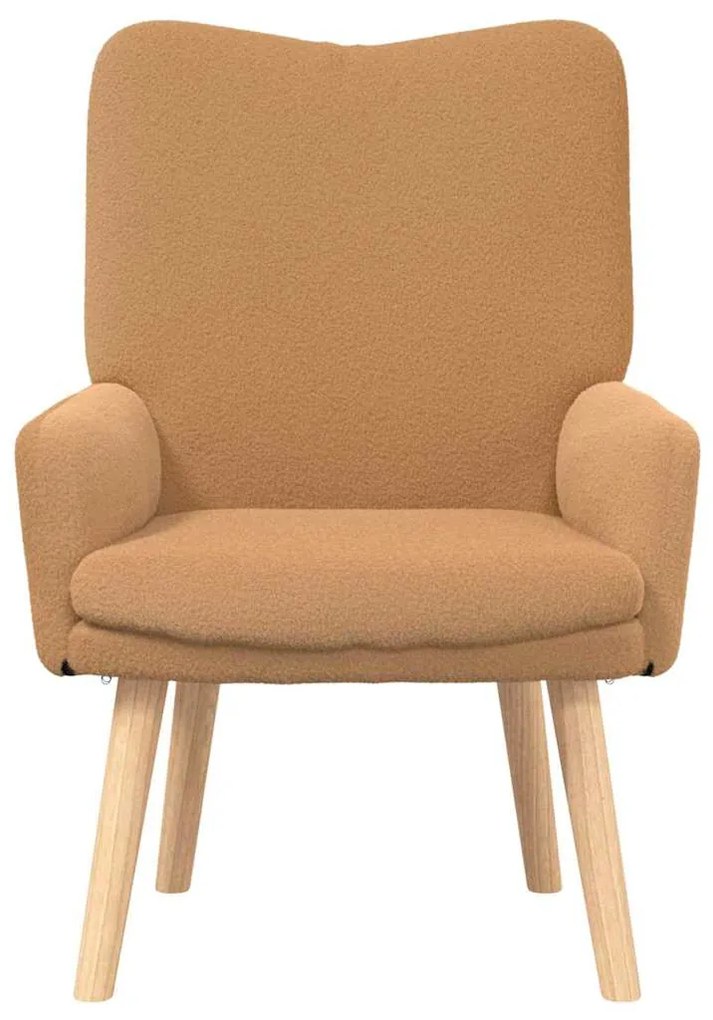 vidaXL Χαλαρωτική Πολυθρόνα Μπεζ 63 x 67 x 94 εκ. ύφασμα