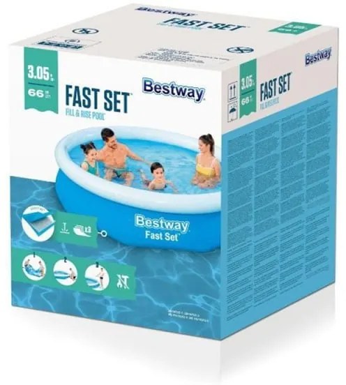Bestway Πισίνα PVC Φουσκωτή 66cm x 3.05m #57456 - Bestway pool