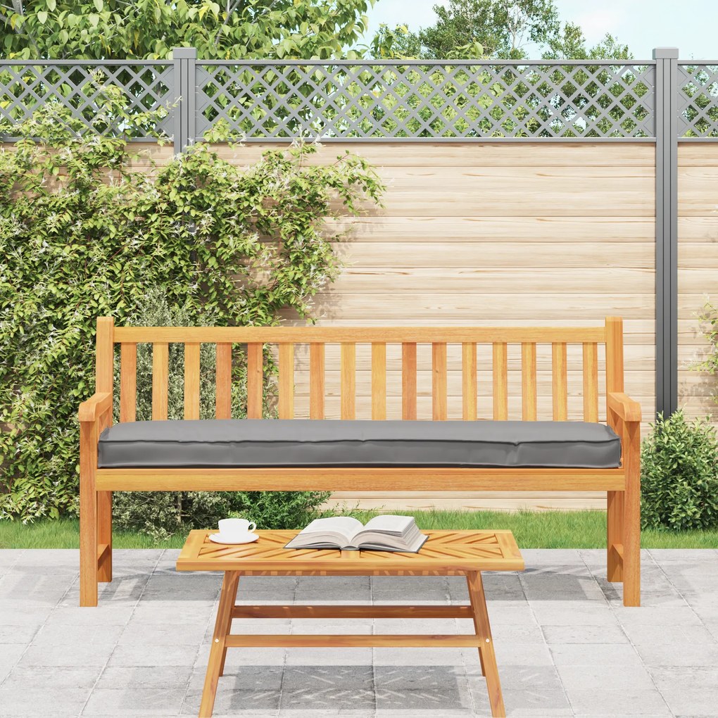 vidaXL Μαξιλάρι Παλέτας για Παγκάκι Γκρι 180x40x8 εκ. Ύφασμα Oxford