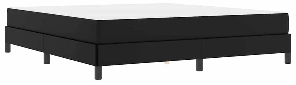 vidaXL Κρεβάτι με στρώμα Μαύρο 180 x 200 cm Τεχνητό δέρμα