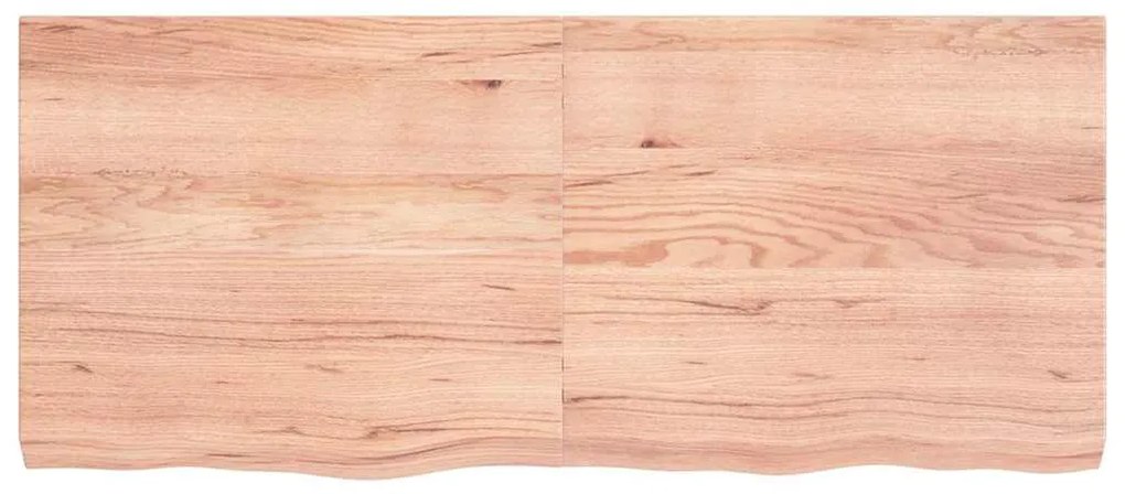 vidaXL Πάγκος Μπάνιου Αν. Καφέ 140x60x(2-6) εκ. Επεξεργ. Μασίφ Ξύλο