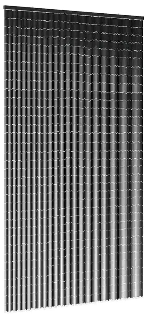vidaXL Έντομο κουρτίνα πόρτας Σκούρο γκρι 120x220 cm Μπαμπού