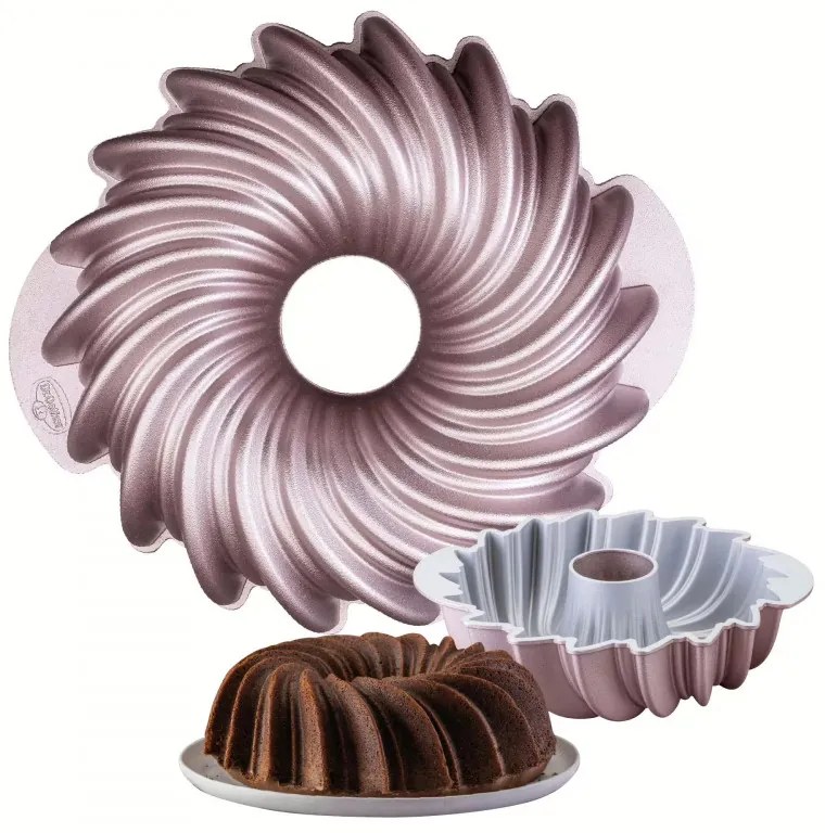 Φόρμα ψησίματος Dr.Oetker Creative Sun 2555, 24 cm, Στρογγυλό, Χυτό αλουμίνιο, Ροζ χρυσό