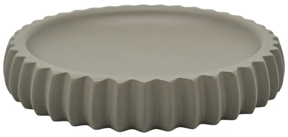 Σαπουνοθήκη Ριγέ Taupe Polyester 11.1x11.1x2cm ANKOR