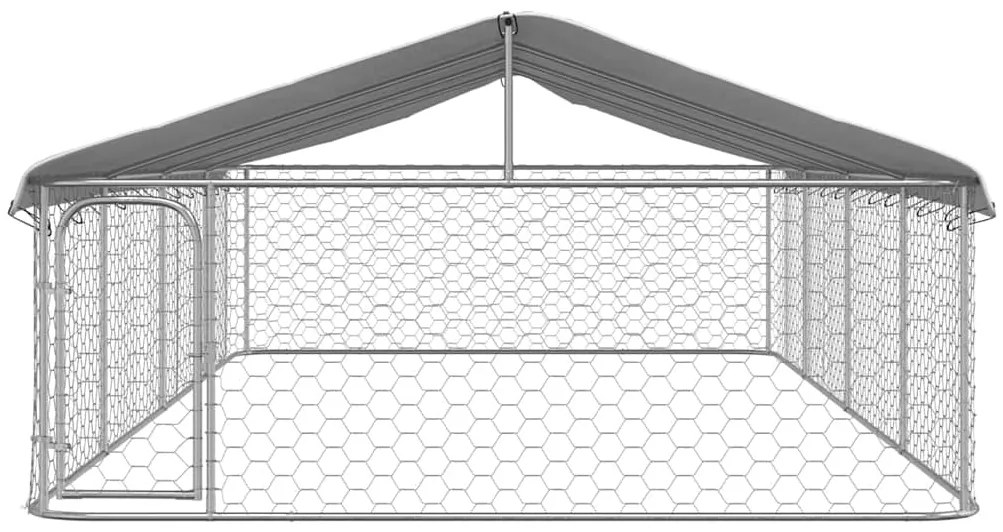 vidaXL Κλουβί Σκύλου Εξωτερικού Χώρου 600 x 300 x 150 εκ. με Στέγαστρο