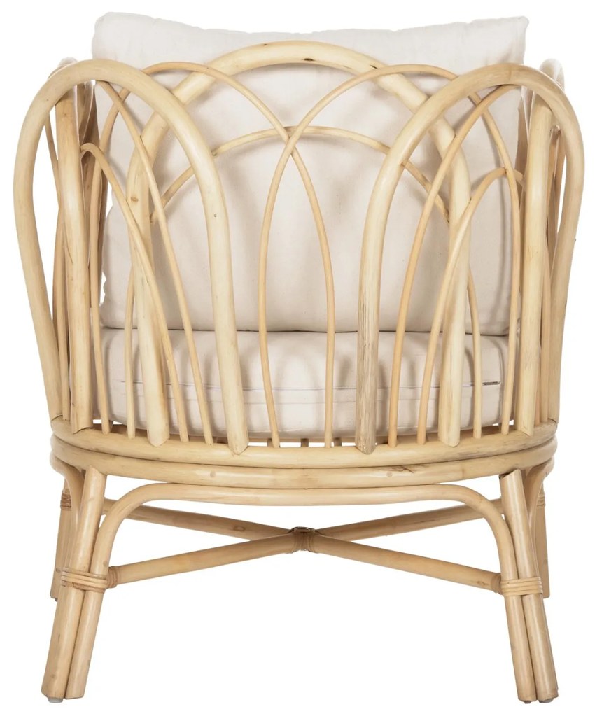 ΠΟΛΥΘΡΟΝΑ ESTOR  RATTAN ΣΕ ΦΥΣΙΚΟ-ΛΕΥΚΟ ΜΑΞΙΛΑΡΙ 78x75x92Υ εκ.