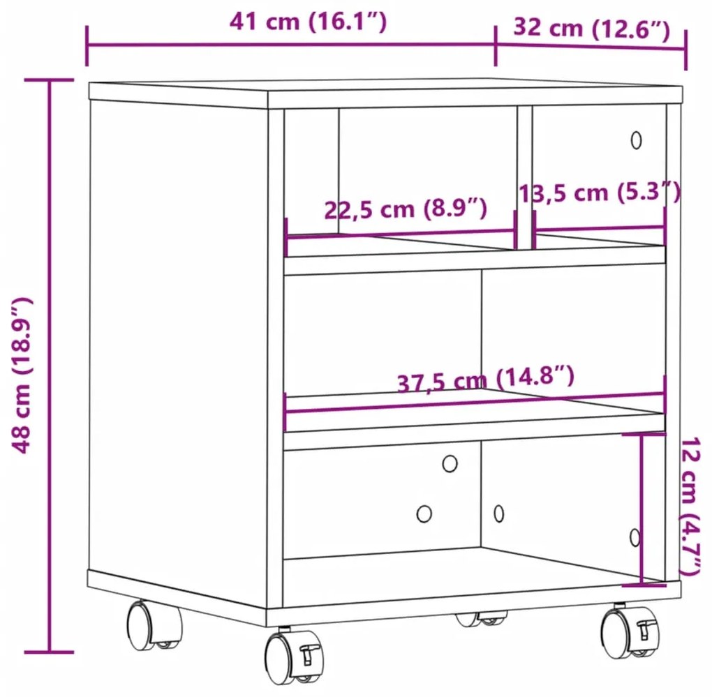 ΒΑΣΗ ΕΚΤΥΠΩΤΗ ΜΕ ΡΟΔΕΣ ΚΑΠΝΙΣΤΗ ΔΡΥΣ 41 X 32 X 48 ΕΚ. 840622