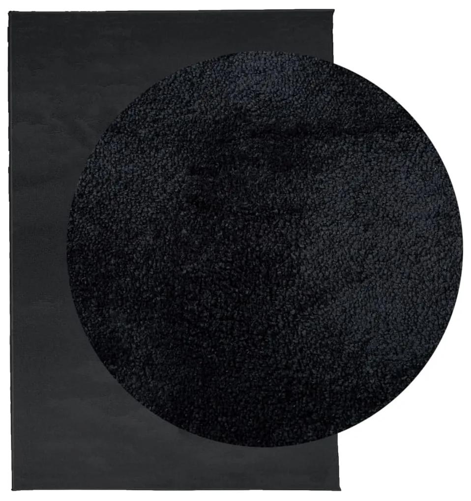 vidaXL Χαλί OVIEDO με Κοντό Πέλος Μαύρο 160 x 230 εκ.