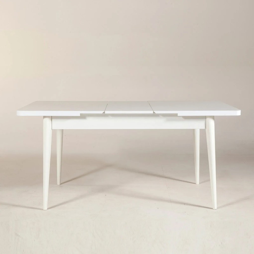 Extendable Dining Table Vina - White White