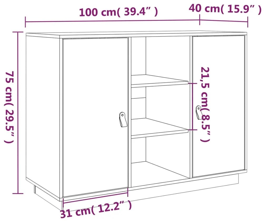 ΝΤΟΥΛΑΠΙ ΚΑΦΕ ΜΕΛΙ 100 X 4 X 75 ΕΚ. ΑΠΟ ΜΑΣΙΦ ΞΥΛΟ ΠΕΥΚΟΥ 820135