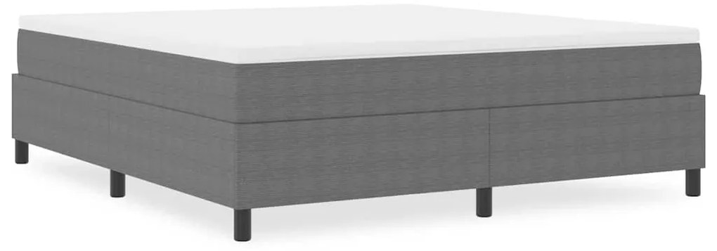vidaXL Κρεβάτι με ελατήρια Ανοιχτό γκρι 180 x 200 cm Βελούδο