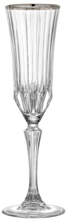 Ποτήρι Σαμπάνιας 180ml Πλατίνα Ρίγα Adagio - RCR - 6 ΤΜΧ