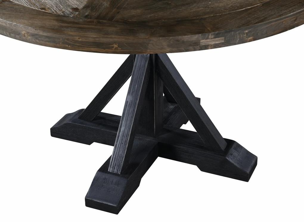 Τραπέζι Riverton 767, Μαύρο, Σκούρο ξύλο, 76cm, 50 kg, Ξύλο, Ξύλο: Πεύκο | Epipla1.gr