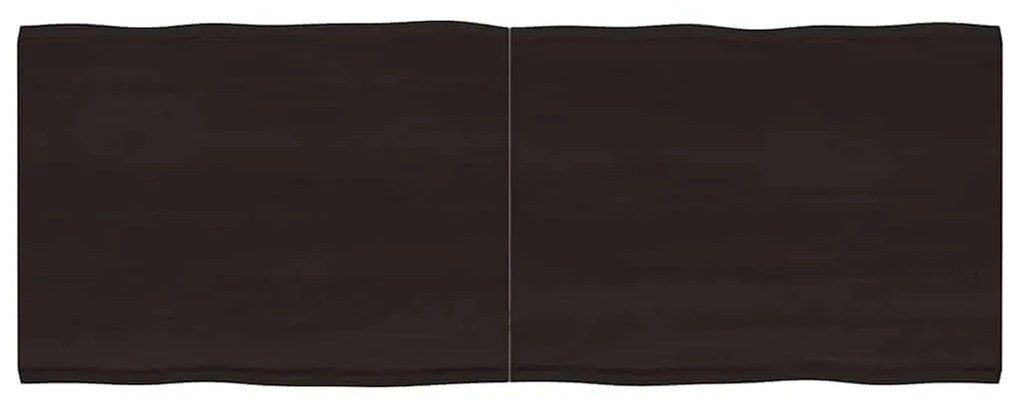 vidaXL Επιφ Τραπεζιού Αν Καφέ 160x60x(2-4)εκ.Ακατέργ. Μασίφ Ξύλο Δρυός