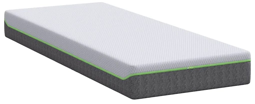 vidaXL Στρώμα Λευκό και Γκρι 70 x 200 cm Τσέπες ελατηρίων