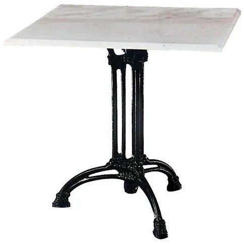 WOODWELL EKO Τραπέζι Τρίνυχο Μαντέμι, Μάρμαρο 70x70x74cm Ε893