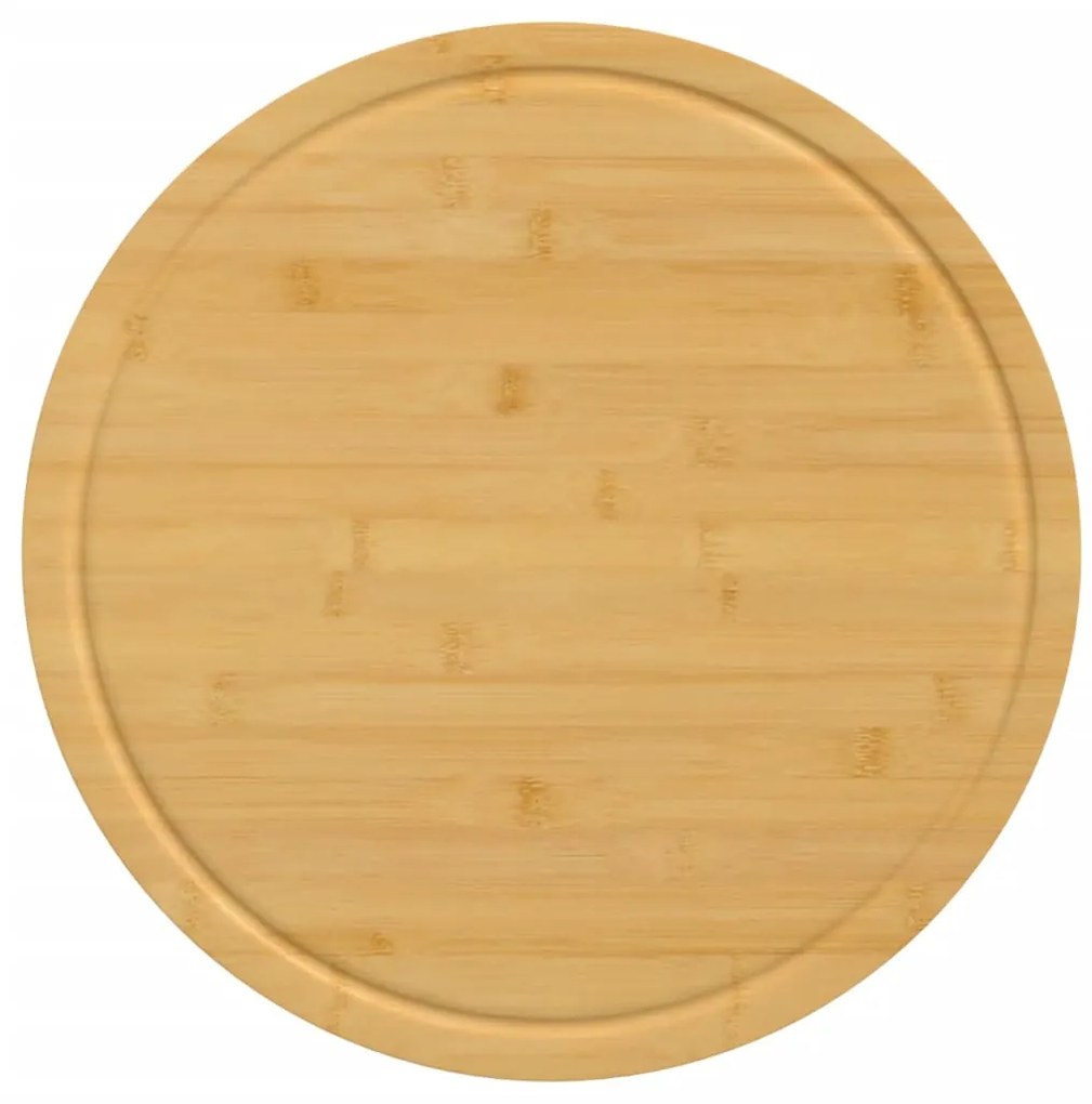 vidaXL Σανίδες Κοπής 6 Τεμ. Ø30 x 1,5 εκ. από Μπαμπού
