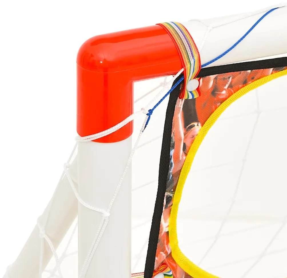 vidaXL Παιδικό Σετ Τέρμα Ποδοσφαίρου με Τοίχο 120 x 51 x 77,5 εκ.