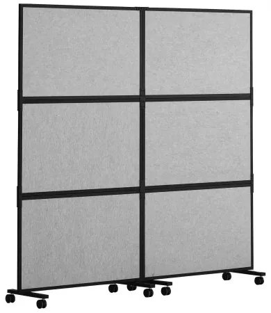 VEVOR Acoustic Room Divider Partition Panel Privacy Screen 2 Pack Light Gray