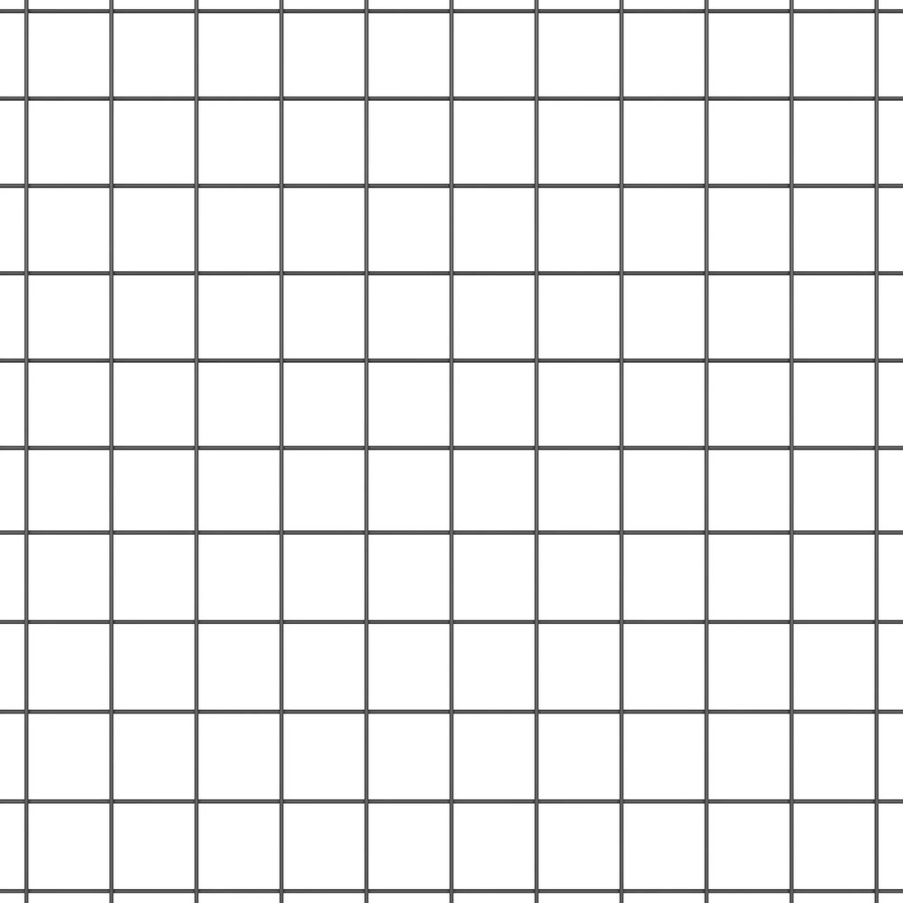 vidaXL Φράκτης Συγκολλητού Συρματού Γκρι 0.8x50 μ Χάλυβας