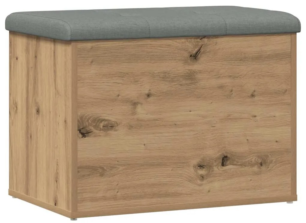 vidaXL Πάγκος αποθήκευσης  Artisan Oak 62x42x45 cm Κατασκευασμένο ξύλο