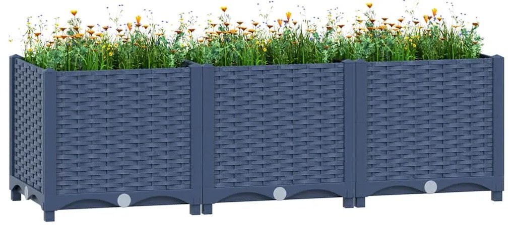 vidaXL Ζαρντινιέρα 120 x 40 x 38 εκ. από Πολυπροπυλένιο