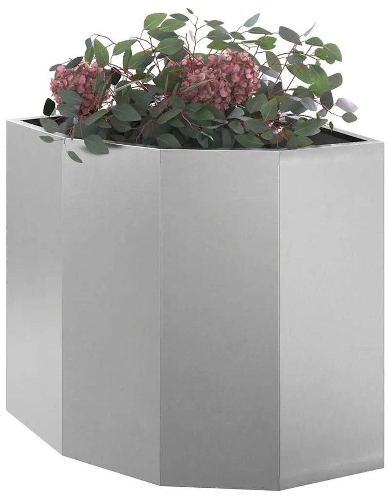 vidaXL Γωνιακό Ροδόδεντρο Ασημί 45 x 45 x 50 εκ Ανοξείδωτο ατσάλι
