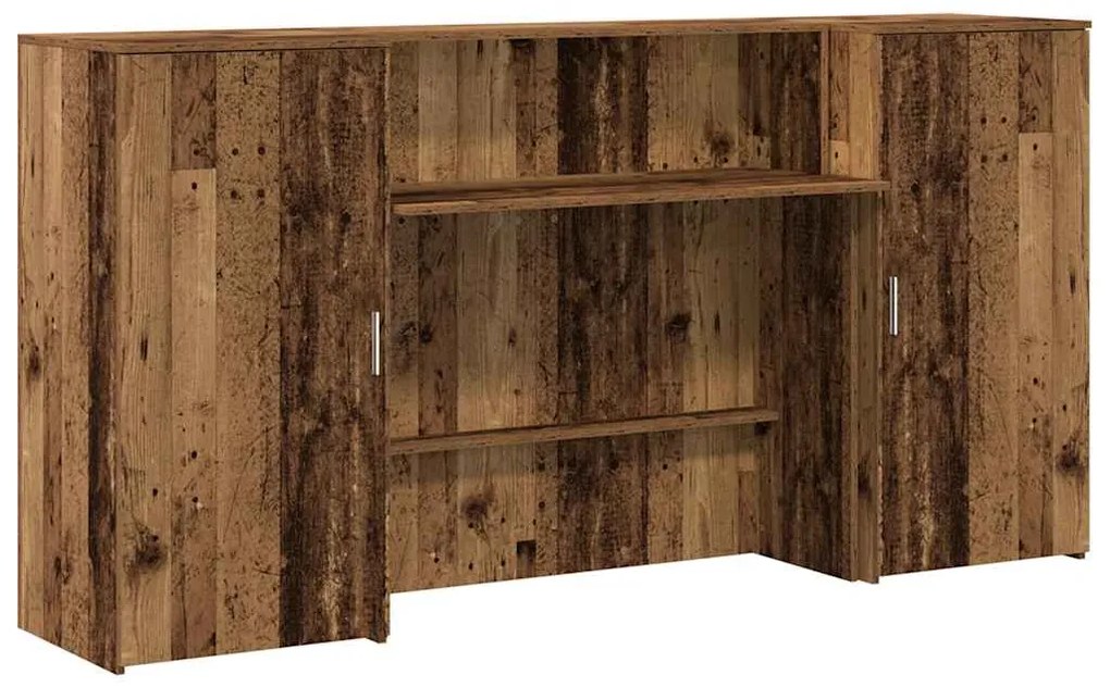 vidaXL Γραφείο υποδοχής Παλιό Ξύλο 200x50x103,5 εκ. Επεξεργασμένο Ξύλο