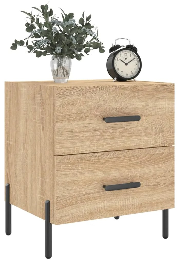 vidaXL Κομοδίνο Sonoma Δρυς 40 x 35 x 47,5 εκ. από Επεξεργασμένο Ξύλο