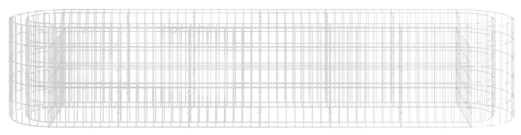 vidaXL Συρματοκιβώτιο-Γλάστρα Υπερυψωμένη 260x50x50 εκ. Γαλβαν. Ατσάλι