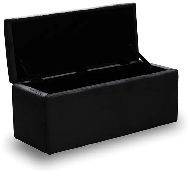 LIDO ΣΚΑΜΠΟ VELVET BLACK ΜΕ ΑΠΟΘ. ΧΩΡΟ 101X41X42εκ. 101X41X42εκ.