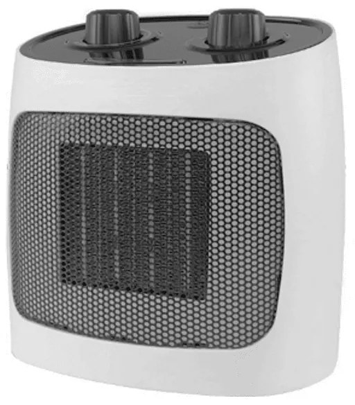 Κεραμική θερμαντική σόμπα ELITE ECH-1373, 2000W, Έως 20 m2, 2 λειτουργίες, Φωτεινή ένδειξη, Προστασία από ανατροπή, Λευκό/μαύρο