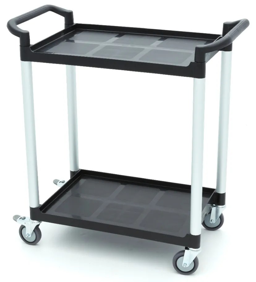Serving Trolley – 2 Plastic Shelves – 86,5 x 42,5cm