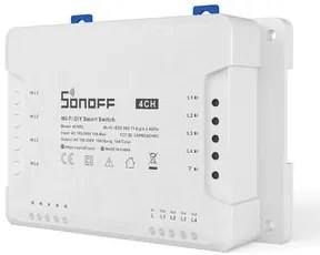 SONOFF Smart Διακόπτης WiFi 4CH R3, 4 θέσεων, 16A, λευκός