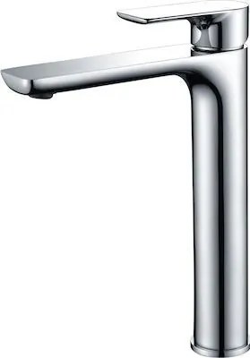 Pyramis Arona XL Ασημί Αναμεικτική Μπαταρία Νιπτήρα Ψηλή