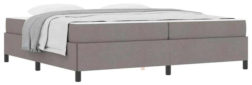 vidaXL Κρεβάτι με ελατήρια Ταμπά και Μαύρο 200 x 200 cm