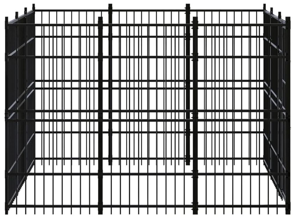 Κλουβί Σκύλου Εξωτερικού Χώρου 8,29 μ² από Ατσάλι - Μαύρο