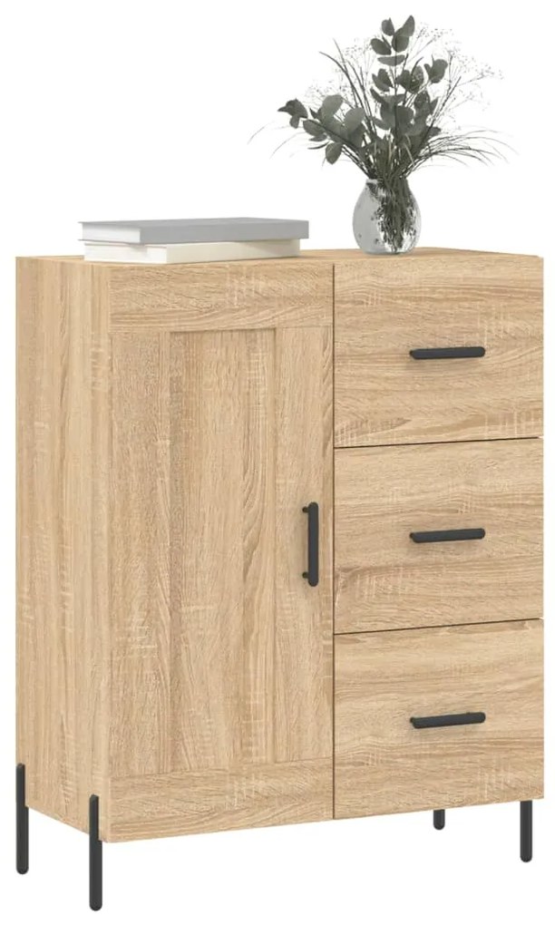vidaXL Ντουλάπι Sonoma Δρυς 69,5 x 34 x 90 εκ. από Επεξεργασμένο Ξύλο