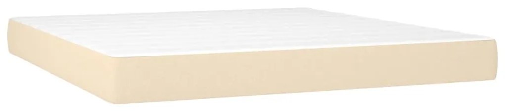 ΚΡΕΒΑΤΙ BOXSPRING ΜΕ ΣΤΡΩΜΑ ΚΡΕΜ 160X200 ΕΚ. ΥΦΑΣΜΑΤΙΝΟ 3128618