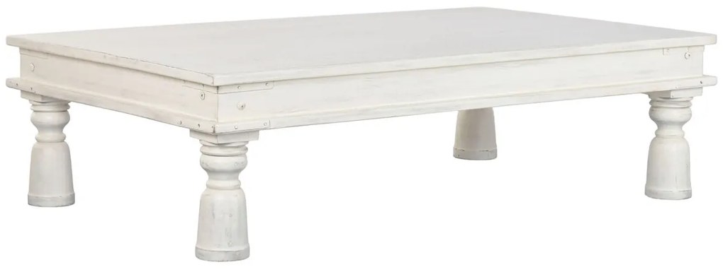Τραπεζάκι Καφέ Home ESPRIT Λευκό 70 x 107 x 45 cm