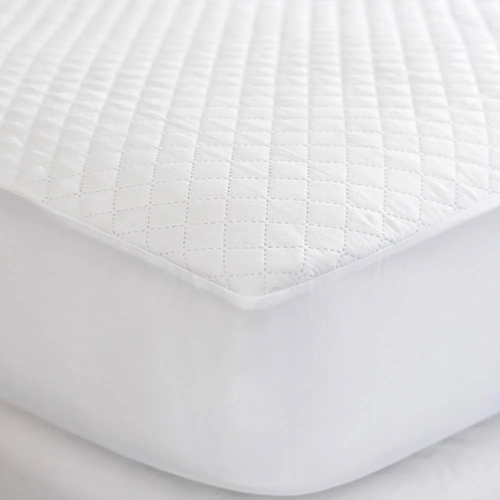 Κάλυμμα Στρώματος Comfort Quilted White Palamaiki Ημίδιπλο 100x235cm 100% Βαμβάκι