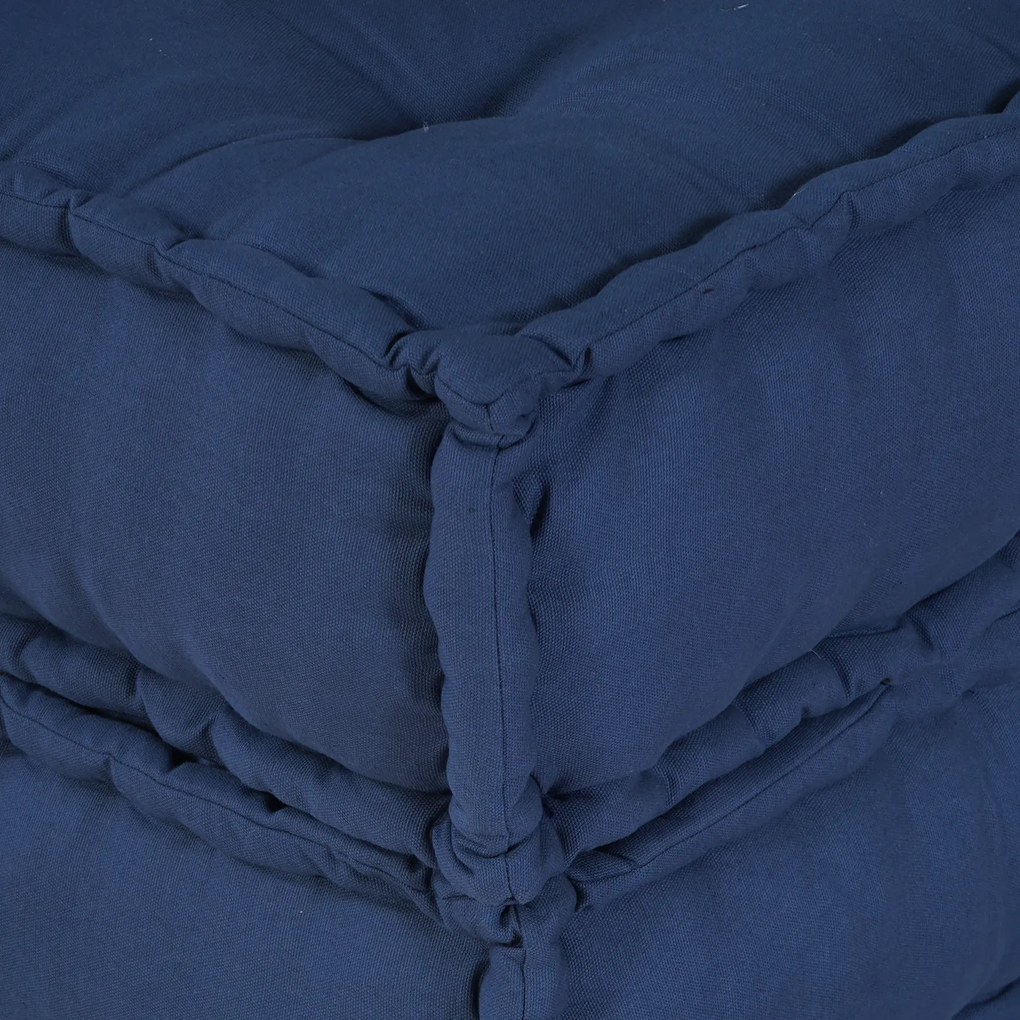 vidaXL Μοντέρνο Pouffe σε Ινδικό Ύφασμα - 70x70x36