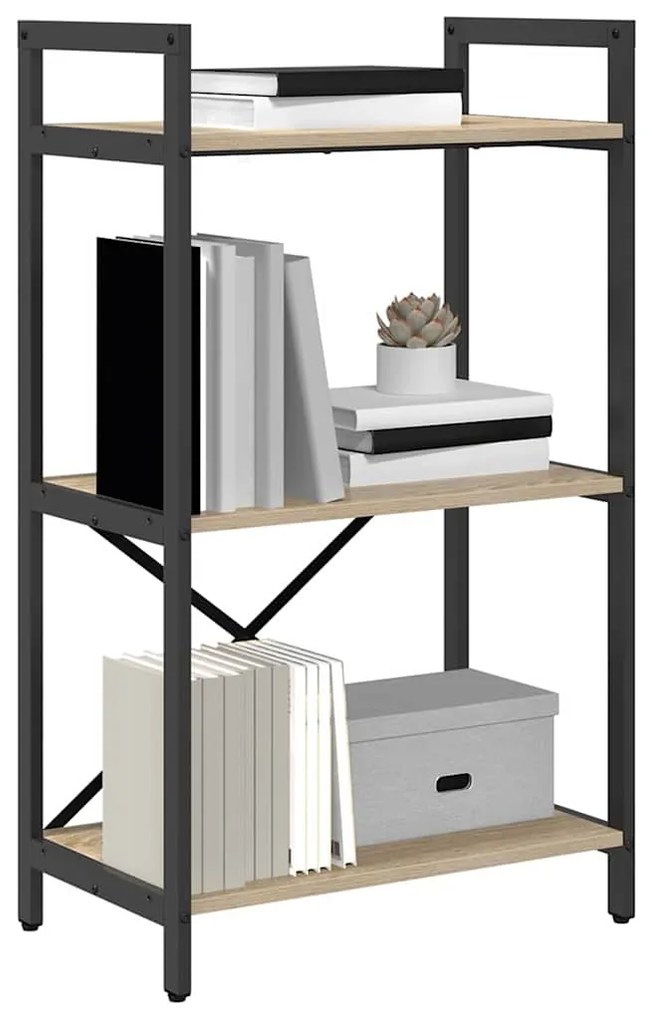 vidaXL Ράφι Βιβλίων Δρύς Sonoma 56 x 34 x 96 εκ Επεξεργασμένο ξύλο