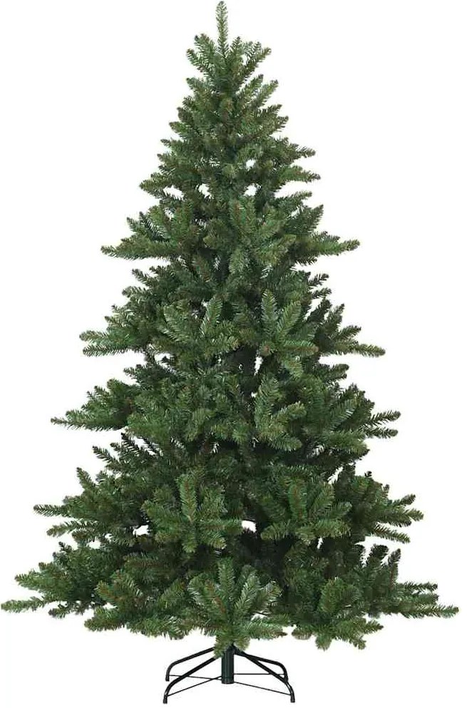 vidaXL Τεχνητό Χριστουγεννιάτικο Δέντρο με Άξονα Πράσινο 210 cm PVC