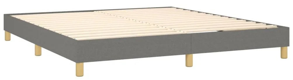 ΚΡΕΒΑΤΙ BOXSPRING ΜΕ ΣΤΡΩΜΑ ΣΚΟΥΡΟ ΓΚΡΙ 160X200 ΕΚ ΥΦΑΣΜΑΤΙΝΟ 3140946