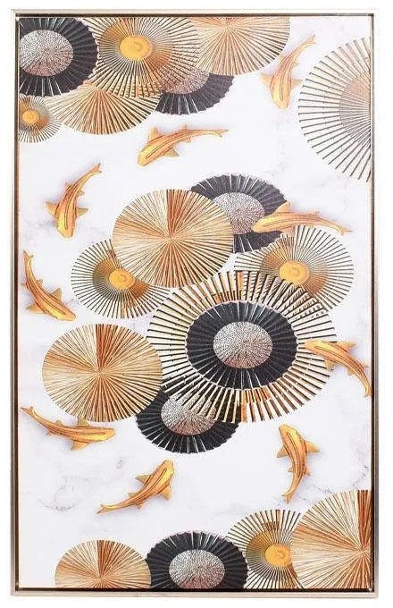 Κάδρο Gold Fish 373-221-685 50x80cm Multi Κάθετοι