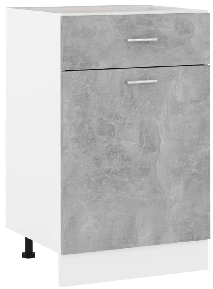 vidaXL Ντουλάπι με Συρτάρι Lyon Γκρι Σκυροδέματος 50x46x81,5 εκ