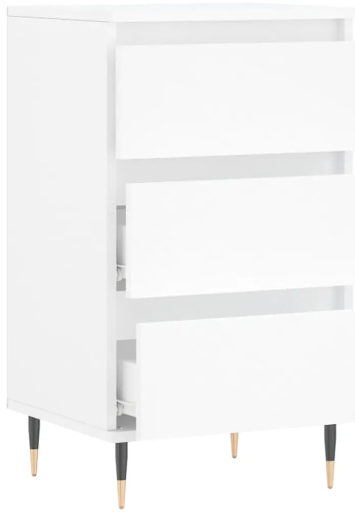 vidaXL Συρταριέρα Λευκή 40 x 35 x 70 εκ. από Επεξεργασμένο Ξύλο