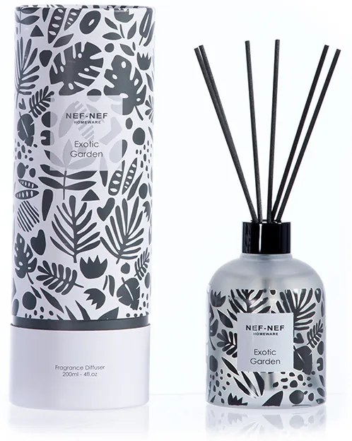 Αρωματικό Χώρου Με Στικς Exotic Garden Black 200ml - Nef-Nef Homeware