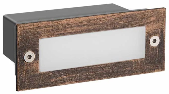 Απλίκα LED Εξωτερικού Χώρου Χωνευτή Aca PAS260RP Rust